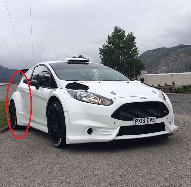 Fiesta Mk7 R5 bak fender 1pcs